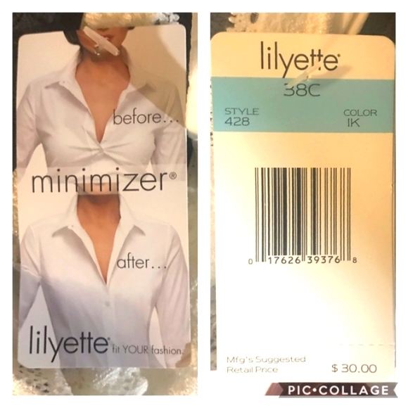 NWT 2 MINIMIZER Lilyette Lace Bras 38C - Picture 12 of 12